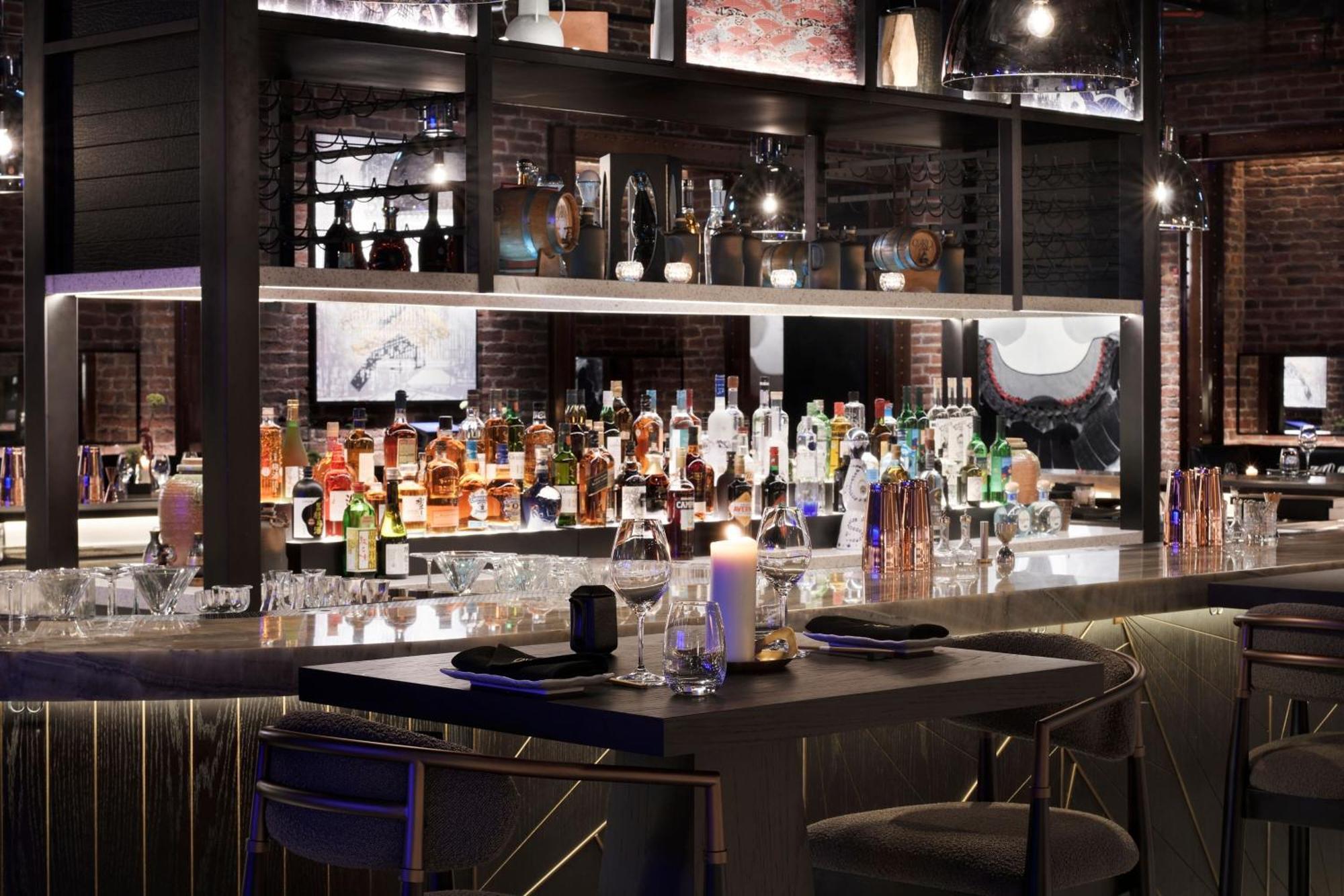 Marriott Resort Palm Jumeirah, Dubaj Zewnętrze zdjęcie The bar at the restaurant