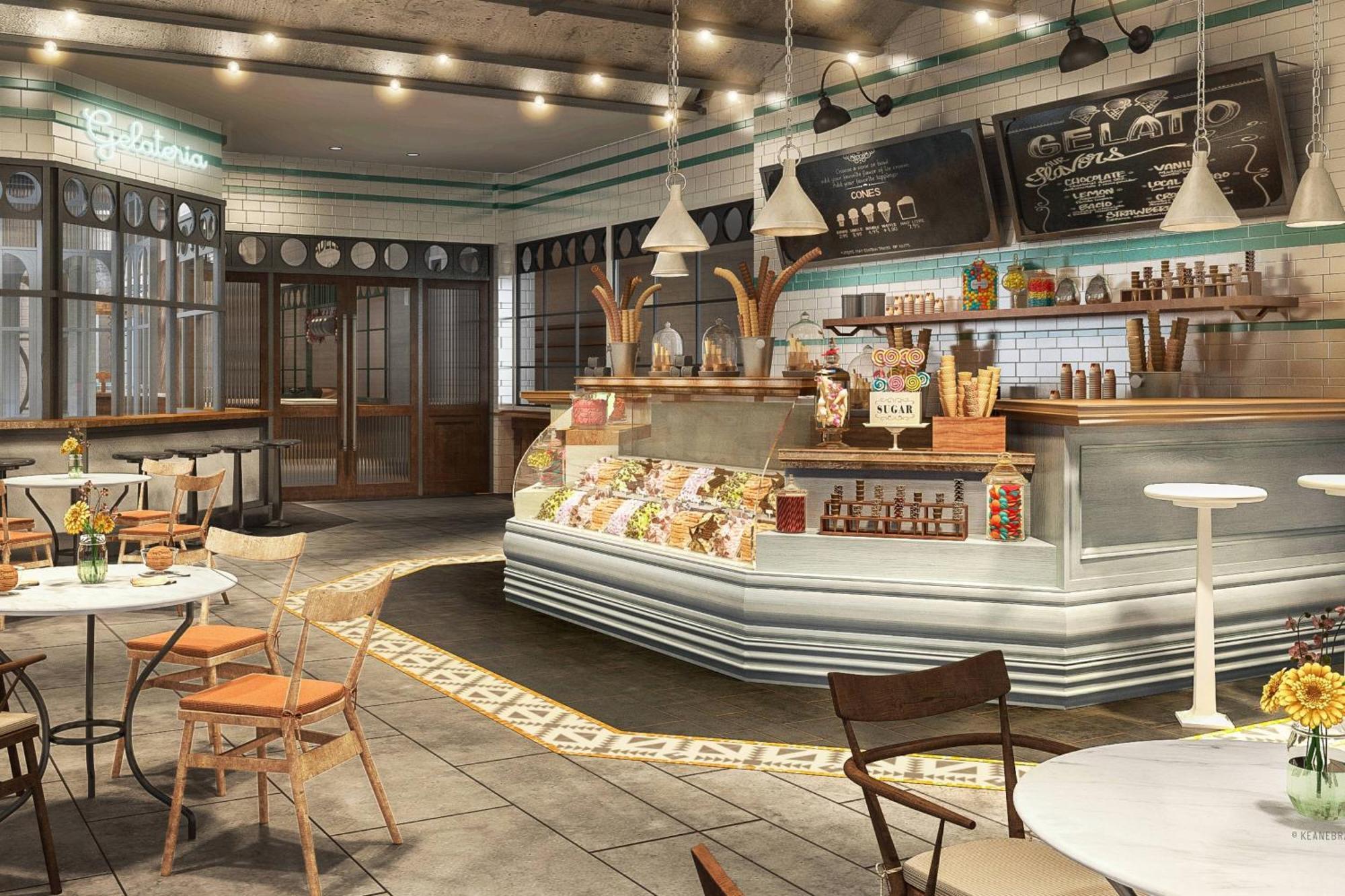 Marriott Resort Palm Jumeirah, Dubaj Zewnętrze zdjęcie 3D rendering of a coffee shop